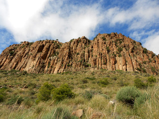 SUNNY VOLCANIC CLIFFS
