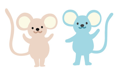 Obraz na płótnie Canvas Illustration of mouses