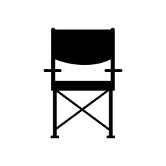 Chair icon, logo isolated on white background