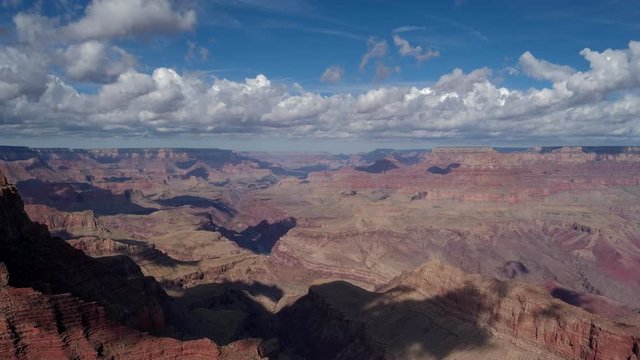 morning time lapse at lipan point of grand canyon national park in arizona, usa