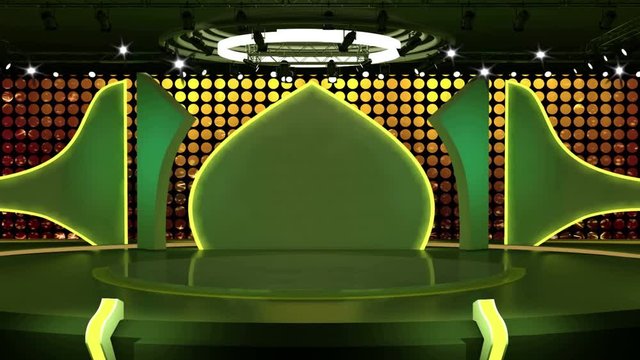 3D Virtual Studio Islamic Set Background