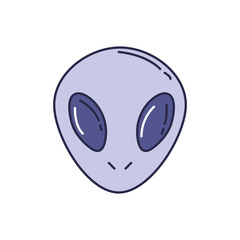 universe alien fill style icon