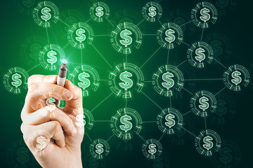 Cryptocurrency and income background
