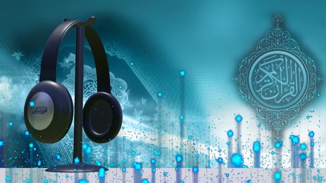 3D Virtual Studio Islamic Set Background