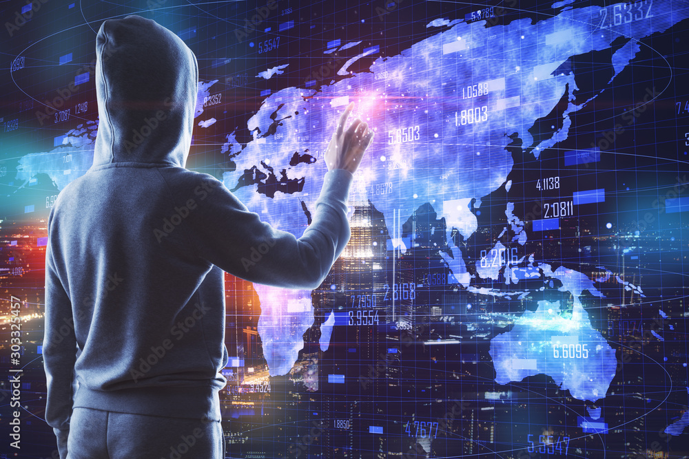 Poster data and hacking concept