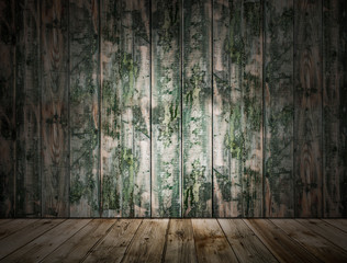 old room, wooden background, empty interior