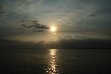 鵠沼海岸の夕日