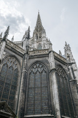 Fototapeta premium view of the historic flamboyant gothic Church of Saint-Maclou in Rouen