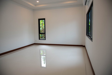 interior of a room with window