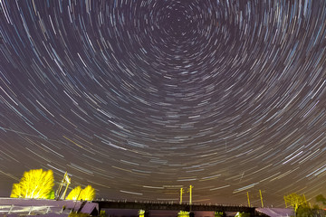Starry sky background picture of stars in night sky and the Milky Way.