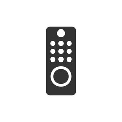 Fototapeta na wymiar Tv remote icon in flat style. Television sign vector illustration on white isolated background. Broadcast business concept.