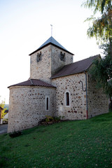 Fototapeta na wymiar Country church in Burgundy, France