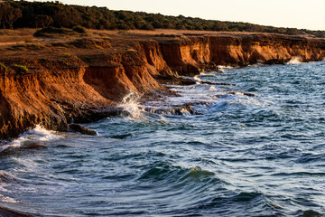 Ocean foam landscape