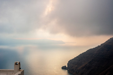 Santorini Caldera sunset