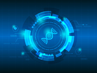 dna abstract technology background