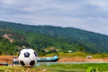a football photoshot. Which was taken at sunamganj.