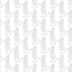 black and white abstraction. seamless floral pattern.