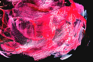 Abstract painted background. Background was painted on black paper.