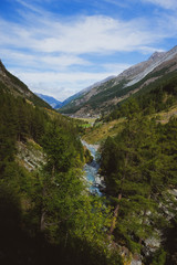Fototapeta na wymiar Road trippin' from Geneva to Zermatt