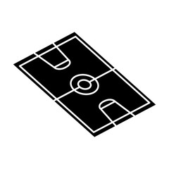 sport field basketball block line style icon