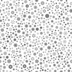 vector winter snow light seamless pattern