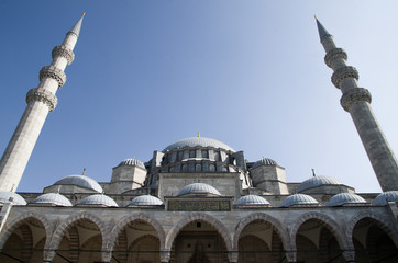 Fototapeta na wymiar Istambul Turkish Sainte Sophie Mosquee outside