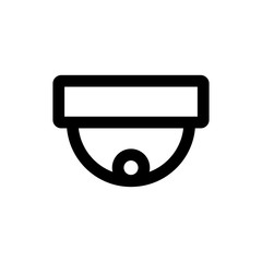 Cctv camera outline icon illustration isolated vector sign symbol
