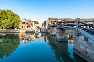 Naklejka premium Ancient houses in Xitang Ancient Town, Zhejiang