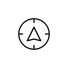 Navigation outline icon illustration isolated vector sign symbol