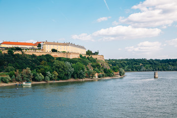 Petrovaradin Fortress on Danube river in Serbia