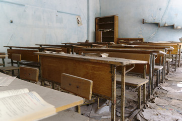 Chernobyl/Pripyat - Abandoned classroom
