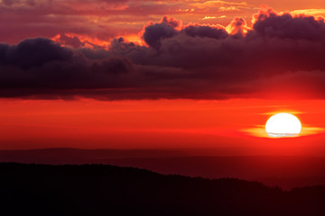 Lever de soleil sur les Vosges