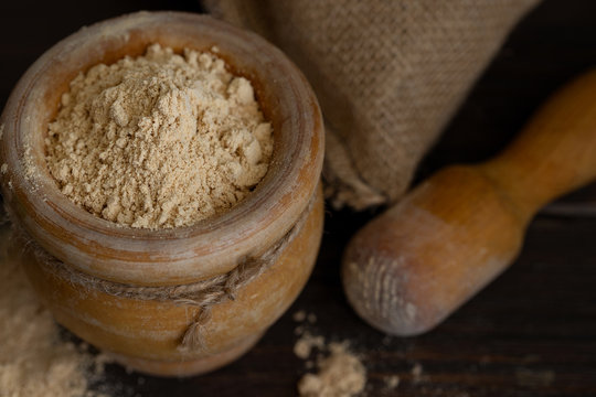 Gofio, Canarian flour made from different roasted grains, is important ingredient of many dish of Canary Islands Cuisine.