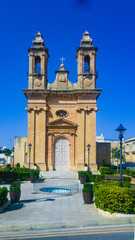 Fototapeta na wymiar St. Ubaldesca Church, Paola, Malta