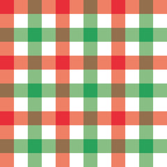 checkered background of stripes in white, red and green