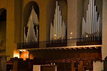 Orgel der Abtei Münsterschwarzach - obrazy, fototapety, plakaty