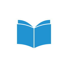 simple geometric book simple logo vector