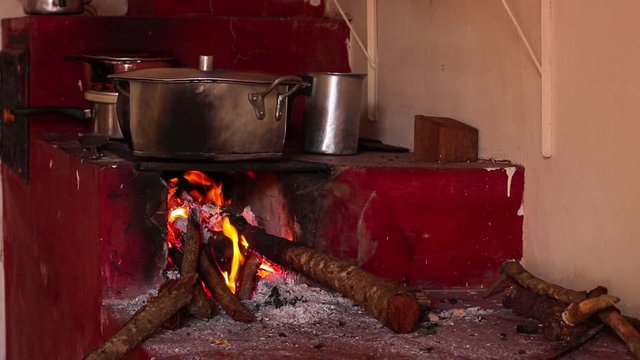Wood oven in typical Brazilian farm countryside