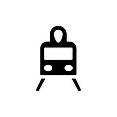 Fototapeta premium Train icon. Public transport symbol. Logo design element