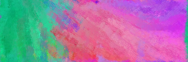 Obraz premium repeating pattern. grunge abstract background with pale violet red, orchid and medium sea green color. can be used as wallpaper, texture or fabric fashion printing