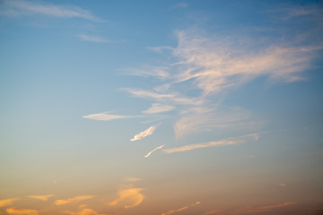 夕暮れの雲