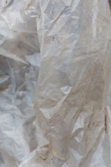 texture of dirty crumpled cellophane background