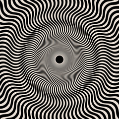 Illustration of optical illusion. Perpetual motion, spin illusion.