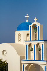 Obraz premium Big chapel in Santorini Greece August 2013