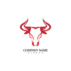 Bull horn logo and symbol template icons app