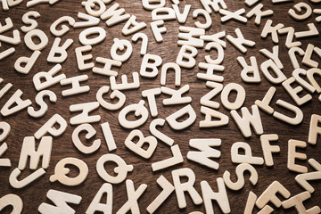 Wooden English Alphabets
