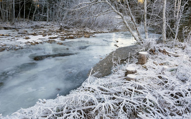 Frozen stream