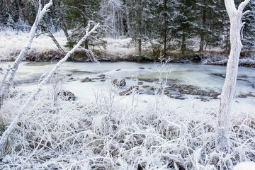 Frozen stream
