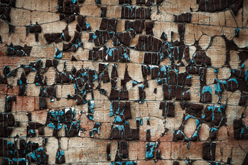 vintage wooden texture closeup with paint over surface