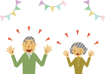 Fototapete 喜ぶ人 おめでとうを言う男性と女性 お祝いの為のイラスト 人物のイラスト素材 Tomoko Arakawa Fototapete 喜ぶ人 おめでとうを言う男性と女性 お祝いの為のイラスト 人物のイラスト素材 Tomoko Arakawa